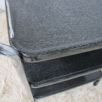 Midcentury Industrial Metal Rolling Utility Cart