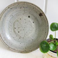 Hand Spun Speckled Ceramic Serving Tray Platter