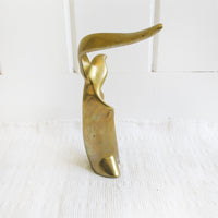 Brass Bird Sculpture Statue