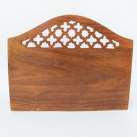 Teak Wood Desk Organizer