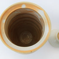 Hand Spun Ceramic Canister Jar with Lid by Teresa Duncan