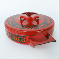 Midcentury Enamelware Pot with Lid