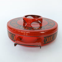 Midcentury Enamelware Pot with Lid