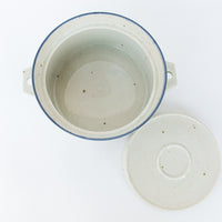 Dansk Blue Mist Niels Refsgaard White and Blue Ceramic Stew Pot with Lid