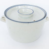 Dansk Blue Mist Niels Refsgaard White and Blue Ceramic Stew Pot with Lid