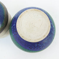 Spun Pottery Creamer and Sugar Set