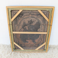 Thai Hand Embroidery Wall Art in Pastel colors