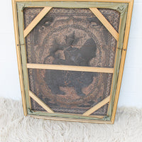 Thai Hand Embroidery Wall Art in Pastel colors