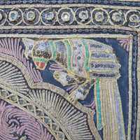 Thai Hand Embroidery Wall Art in Pastel colors