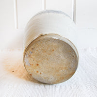Ceramic Floor Pot Vase with White and Bright Indigo drip Glaze