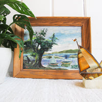Brass Boat Sculpture on Geode Stone Base Curtis Jere Style