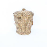 Woven Danish Style Basket with Lid