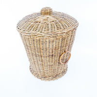 Woven Danish Style Basket with Lid