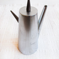 Midcentury Italian Stainless Steel Tea Coffee Pot with Rosewood Handles
