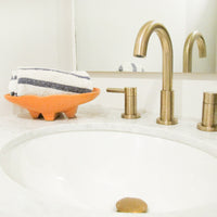 Ceramic Mccoy Dish  in Orange Made in the USA