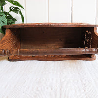 Teak Sheesham Rose Wood Magazine Rack Storage Basket
