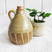 Pottery Ceramic Pitcher / Jug with Cork