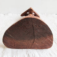 Architectural Sculpture Figure Made of Hand Carved Wood