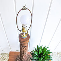 Teak Wood Lamp Light Base