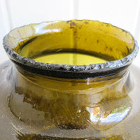 Japanese Amber Glass Float Vase Early 1900s