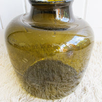 Japanese Amber Glass Float Vase Early 1900s