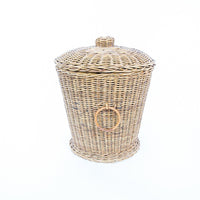 Woven Danish Style Basket with Lid