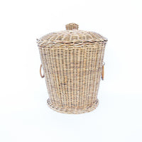 Woven Danish Style Basket with Lid
