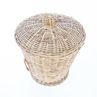 Woven Danish Style Basket with Lid
