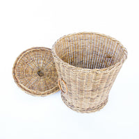 Woven Danish Style Basket with Lid