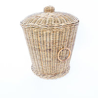 Woven Danish Style Basket with Lid