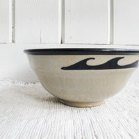 Blue Glazed Ceramic Serving Dish - Made by Moss Cascarano in Fairbanks Alaska