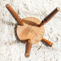 Wood Stool Plant Stand Made in Japan