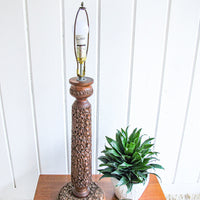 Teak Wood Lamp Light Base