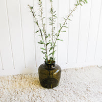 Japanese Amber Glass Float Vase Early 1900s