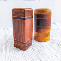 Midcentury Wood Salt and Pepper Shakers