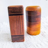 Midcentury Wood Salt and Pepper Shakers