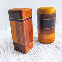 Midcentury Wood Salt and Pepper Shakers