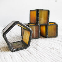 Stained Glass Hexagon Napkin Holders
