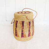 African Basket with Lid
