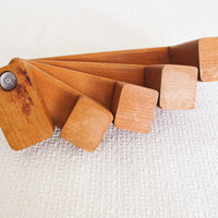 Swivel Danish Wood Candle Holder Candlesticks