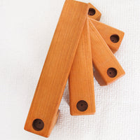 Swivel Danish Wood Candle Holder Candlesticks