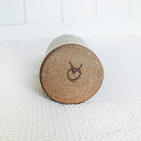 Ceramic Spice Canister Jar with Cork Lid