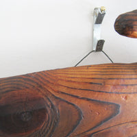 Brutalist Burnt Wood Tree Wall Art