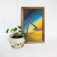 Painted Prism Wall Art on Wood