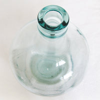 Hand Blown Blue Glass Demijohn Jug Jar
