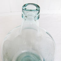Hand Blown Blue Glass Demijohn Jug Jar