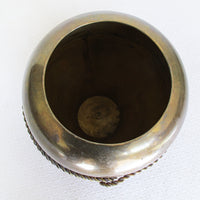 Brass Vase with Rope Detailing Made in India