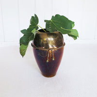 Brass Vase with Rope Detailing Made in India