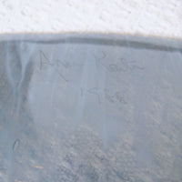 Hand Blown Glass Serving Plates and Platter Signed Made in 1988