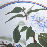 Floral Ceramic Serving Dish Tray With Wall Hanging Hardware By Lewing